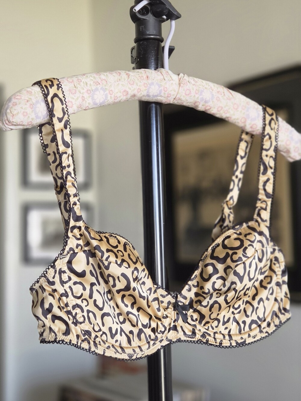 For Love & Lemons Frankie Underwire Bra - Leopard Print Small DD - Picture 2 of 6